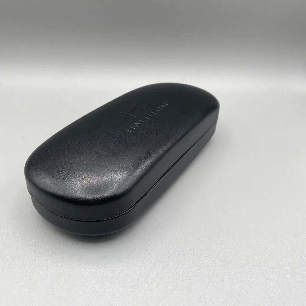 Halston Hard Clamshell Sunglasses Case Black